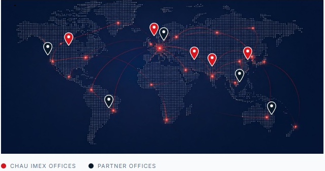 CHAU IMEX global logistics network